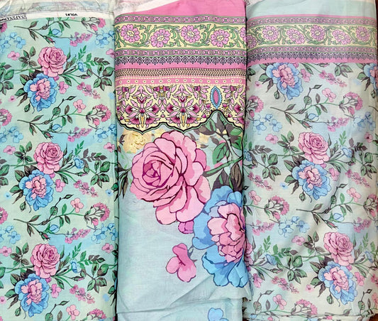 Safina Winter Viscose Collection | Digital Printed 3-Piece Suit ❄️